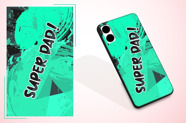 Une conception de coque de téléphone pour la fête des pères