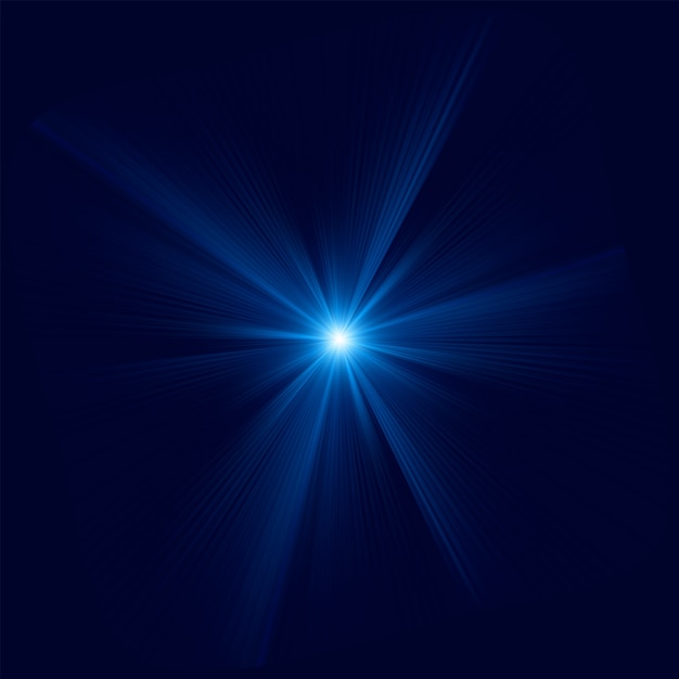 Conception de couleur bleue avec un éclat d'étoile.