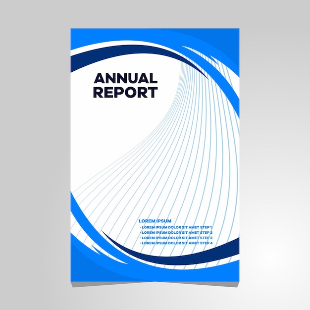 Conception de la couverture annuelle et de la brochure pour l'illustration des stocks d'entreprise EPS 10