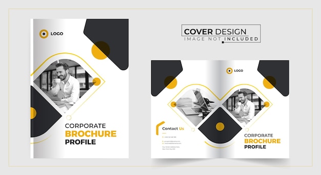 Vecteur conception de couverture de brochure créative