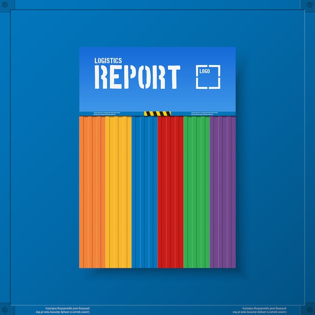 Conception De La Couverture Du Rapport Annuel Logistique.