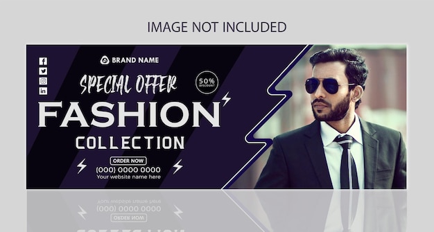 Conception de couverture Facebook de mode