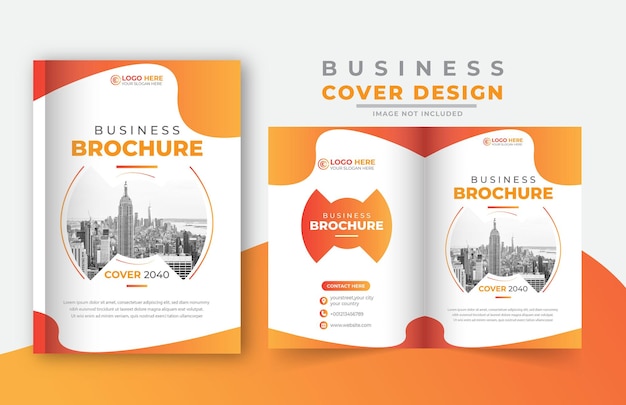 Vecteur conception de couverture de livre d'entreprise couverture de brochure