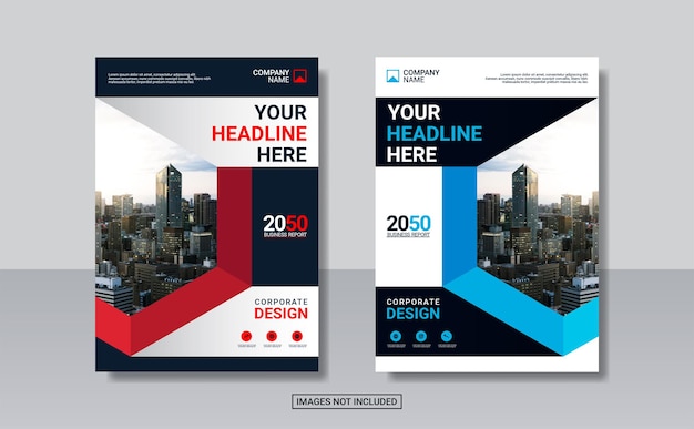 Conception de couverture de livre d'entreprise créative