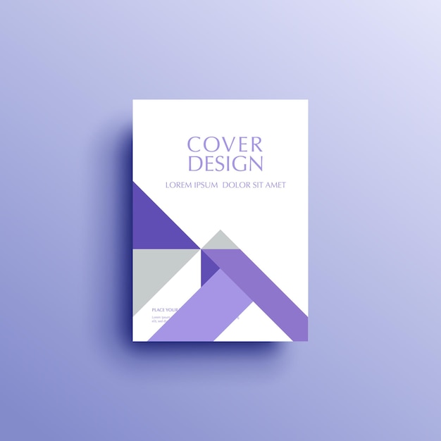 Conception de couverture de modèle de dépliant de brochure de couverture de livre de fond géométrique