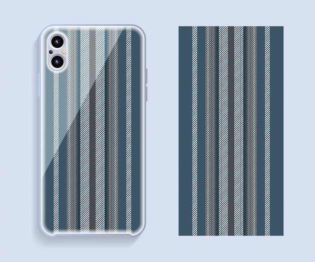 Conception de couverture de téléphone portable. Modèle de boîtier de smartphone.