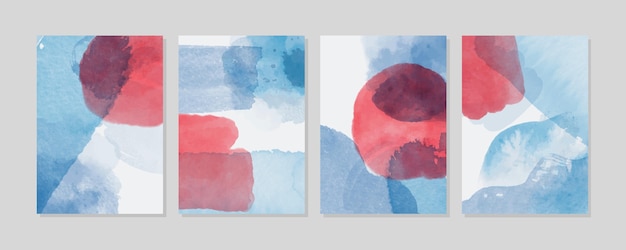 Conception De Couvertures Aquarelle Abstraite