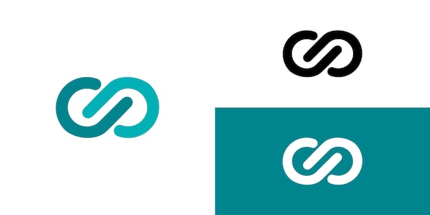 Vecteur conception créative du logo infinity avec un vecteur premium de concept unique