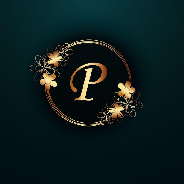 Vecteur conception créative du logo de la lettre y avec couleur dorée