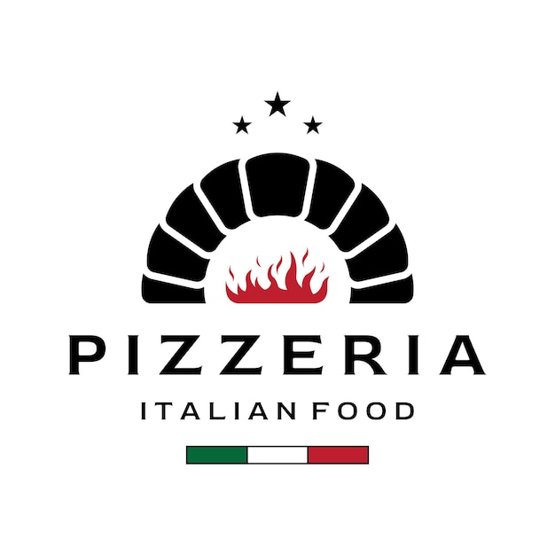 Conception créative de logo de cuisine italienne délicieuse et délicieuse Avec signe d'ustensiles de cuisine vintageLogos pour restaurants cafés clubs et badges