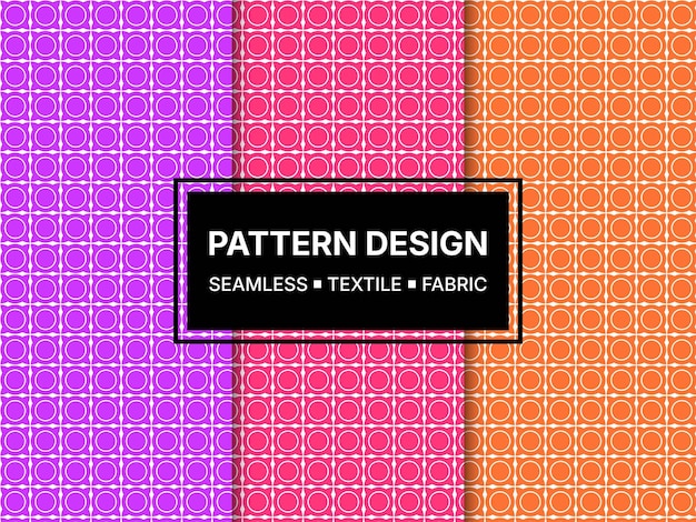 Vecteur conception créative de motifs de fond de textiles et de tissus sans couture géométriques