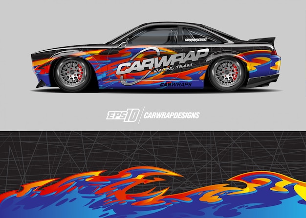 Conception De Décalque D'enveloppe De Voiture