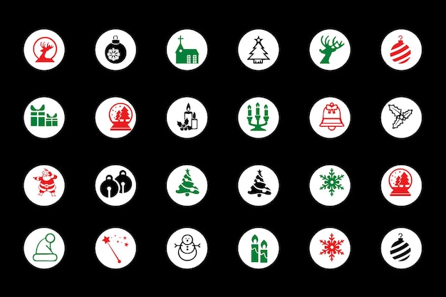 Conception de décors d'icônes de Noël