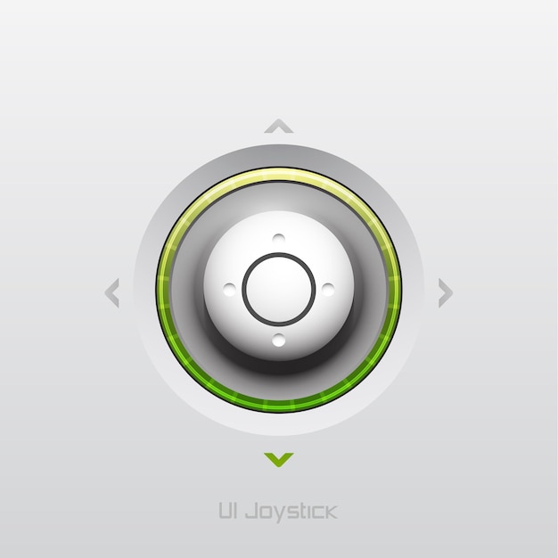 Conception du bouton de l'interface utilisateur du joystick