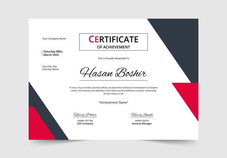 Vecteur conception du certificat