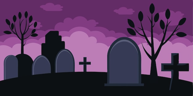 La conception du cimetière d'Halloween
