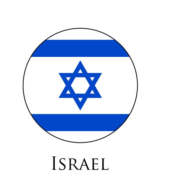 Vecteur conception du drapeau d'israël