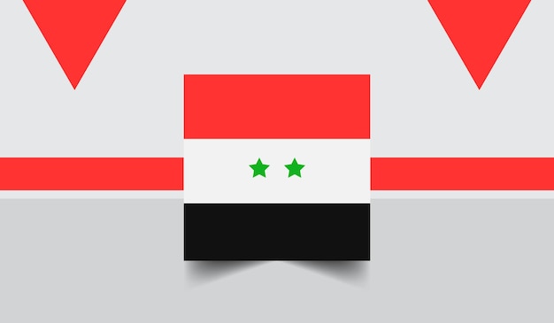 Vecteur conception du drapeau de la syrie