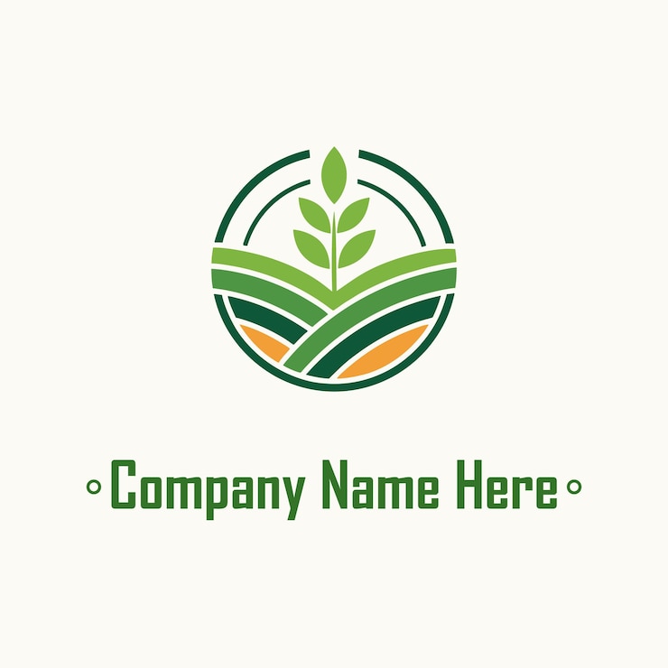 Vecteur conception du logo de l'agriculture