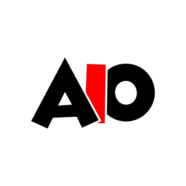 Vecteur conception du logo aio