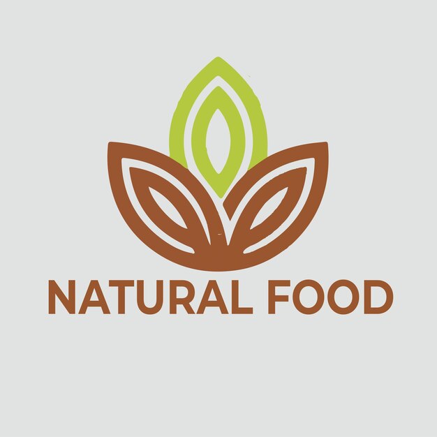 Conception du logo des aliments naturels