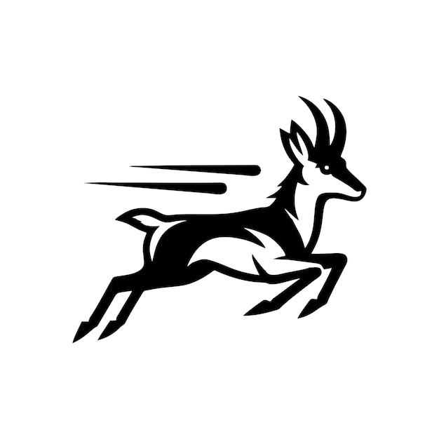 Conception Du Logo De L'antilope