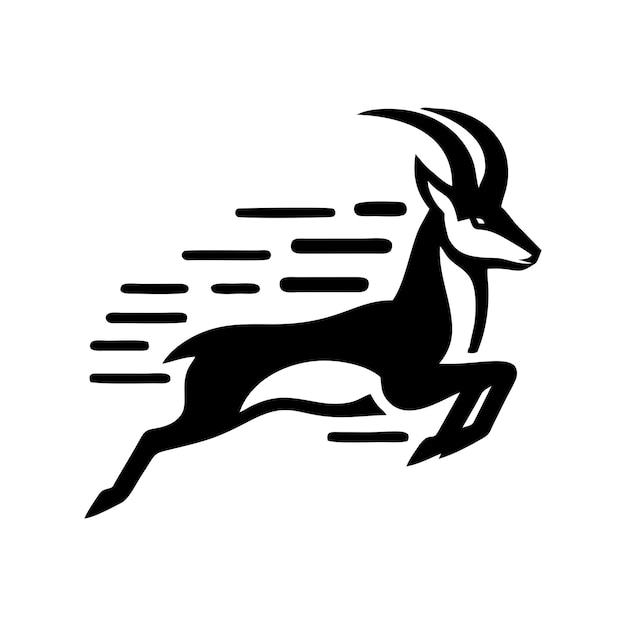 Conception Du Logo De L'antilope