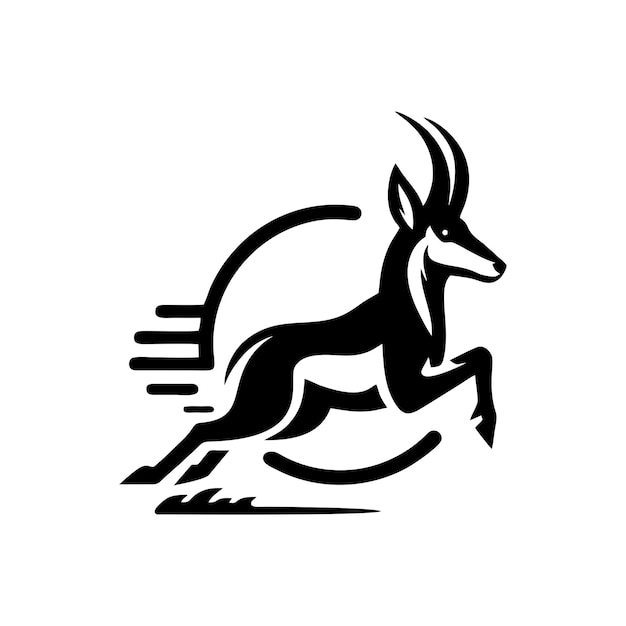 Conception Du Logo De L'antilope