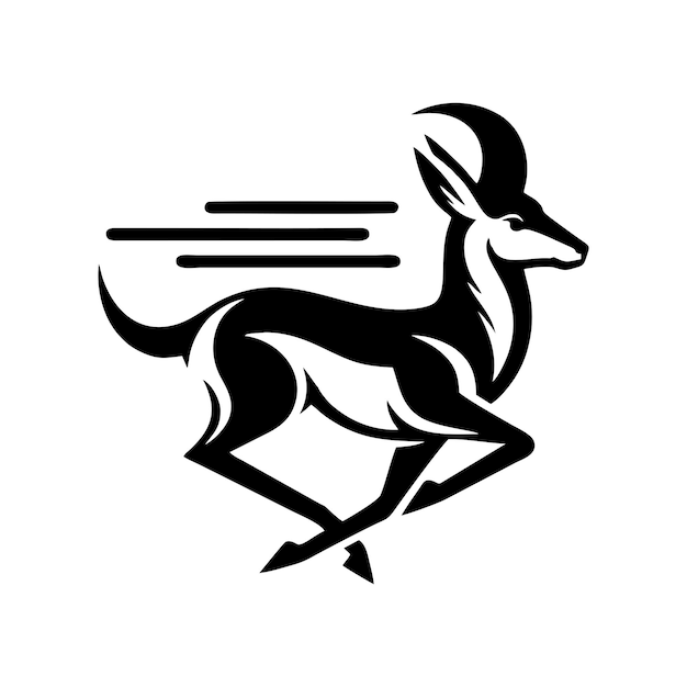 Conception Du Logo De L'antilope