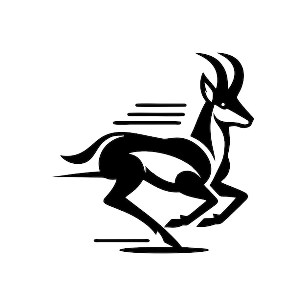 Conception Du Logo De L'antilope