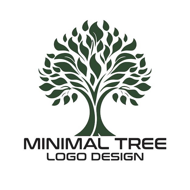 Conception du logo au vecteur d'arbre minimal