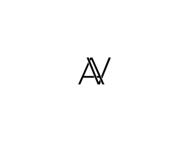 Vecteur conception du logo av