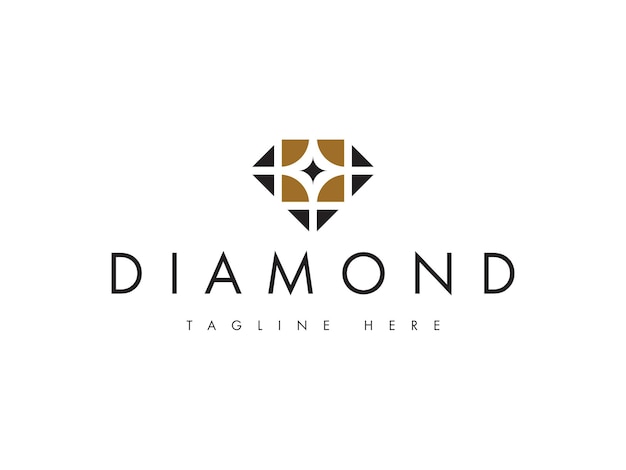 Conception Du Logo Des Bijoux En Diamant De Luxe