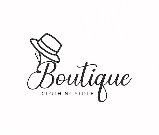 Conception du logo d'une boutique de vêtements féminins