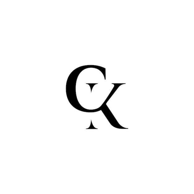 Vecteur conception du logo ck
