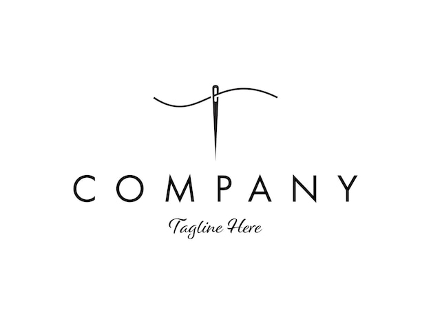 Conception Du Logo De Couture à Fil Et à Aiguille