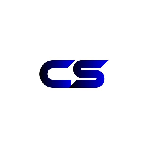 Vecteur conception du logo cs