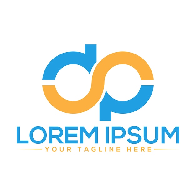 Conception du logo dp lettre unique et moderne conception du logo dp pd