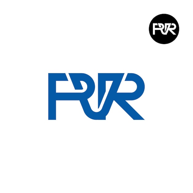 Conception Du Logo Du Monogramme De La Lettre Pvr