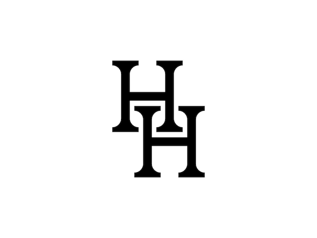 Conception Du Logo Du Monogramme Des Lettres Hh