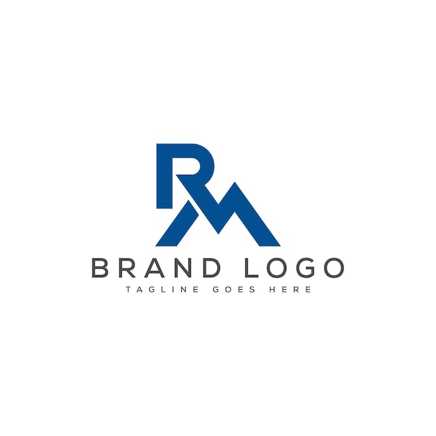 Conception du logo du monogramme RM