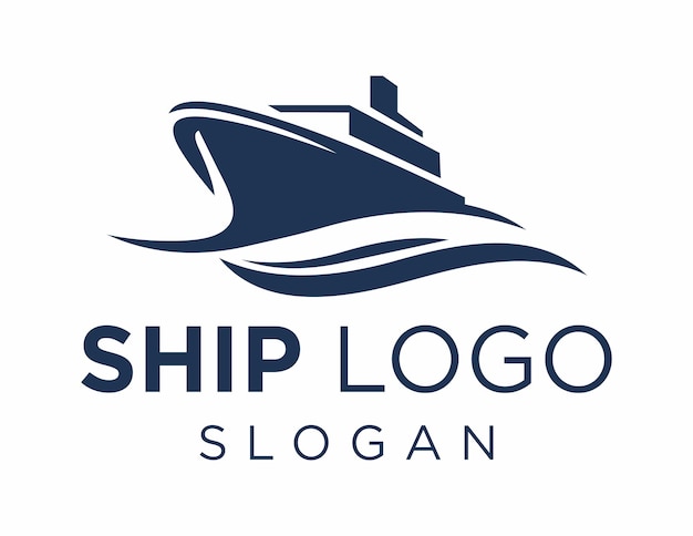 Vecteur conception du logo du navire
