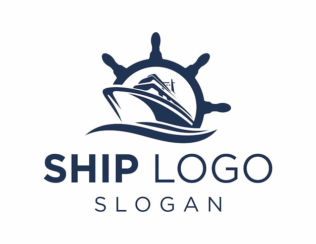 Vecteur conception du logo du navire