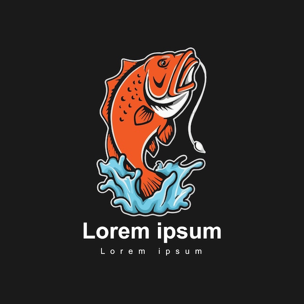 Conception Du Logo Du Poisson-chat En Gradient