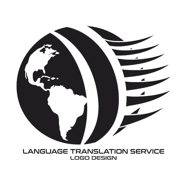 Conception Du Logo Du Service De Traduction Linguistique