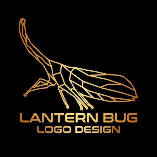 Vecteur conception du logo du vecteur lantern bug