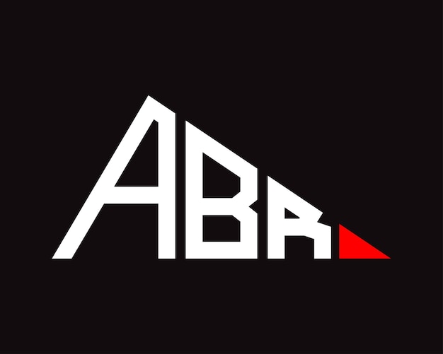 Vecteur conception du logo en forme de triangle abr