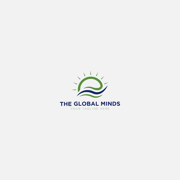 La Conception Du Logo Global Minds Avec Résumé Du Soleil