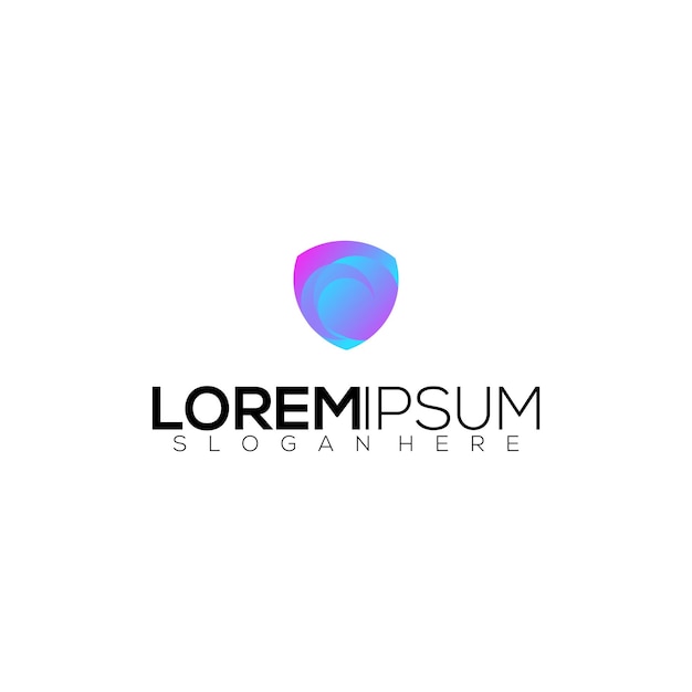 conception du logo gradation complète des couleurs