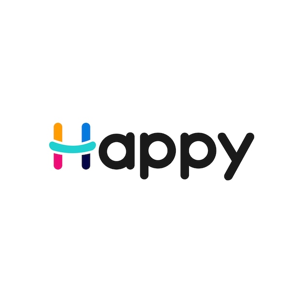 Vecteur conception du logo happy smile pour votre projet